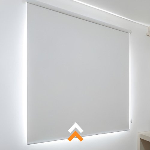 Rolo com blackout cor branco gelo